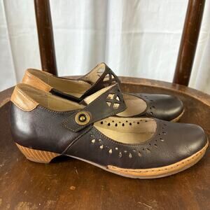 Remonte Dorndorf by Reiner Size 39/9 Leather Cut Out Mary Jane Shoes New Brown